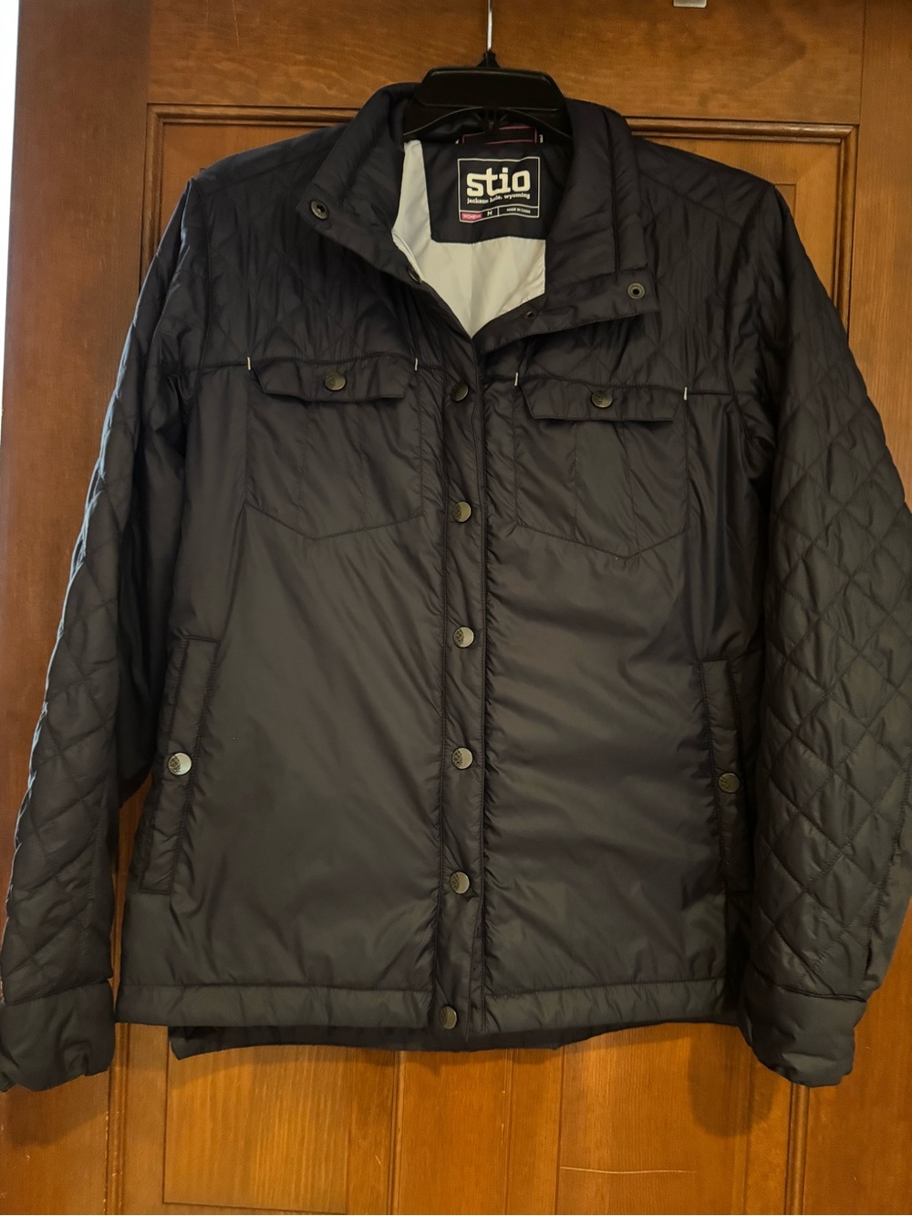 Stio Navy Quilted Puffer snapshirt Jacket - Picture 2 of 7